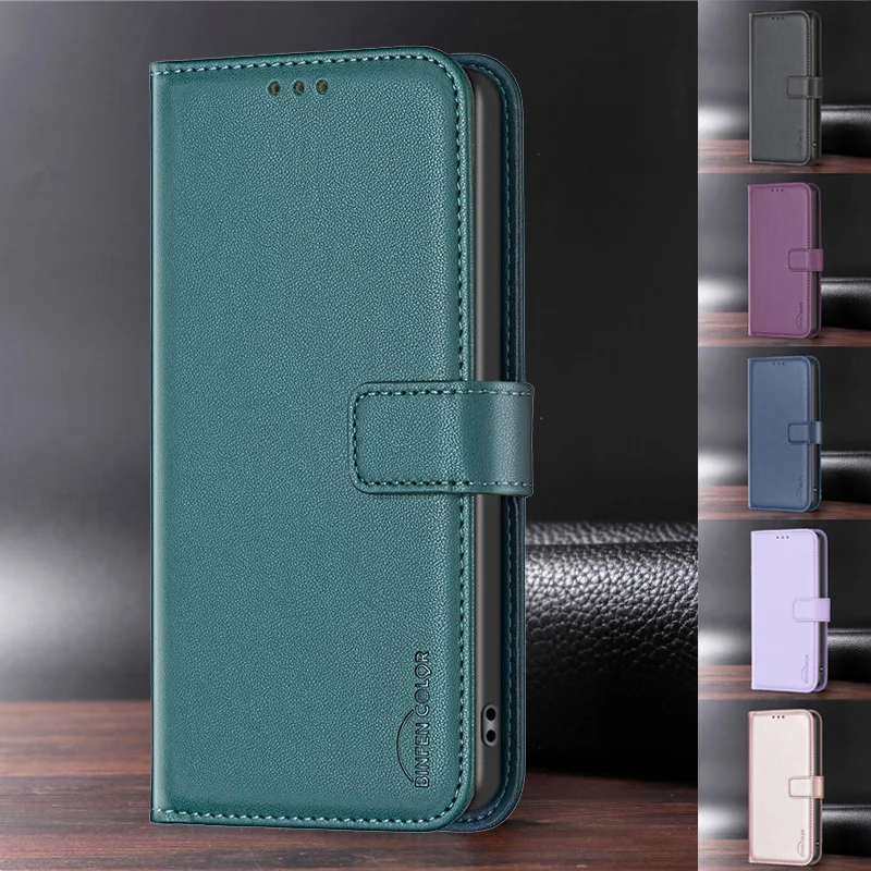M34 Wallet Flip Cover Case For Samsung Galaxy M34 5G A14 A54 A24 4G A25 A34 S23 FE 5G Shockproof Luxury Magnetic Leather Case