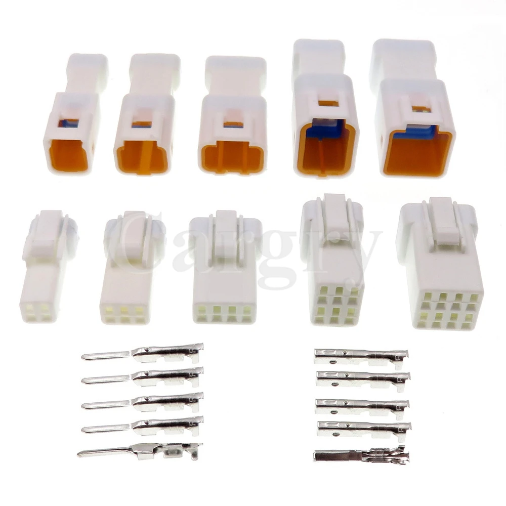 1 Set 2/3/4/6/8P JST Series Male Female Docking Sockets Butt Plugs JST02R-JWPF-VSLE AC Assembly Automobile Waterproof Connectors