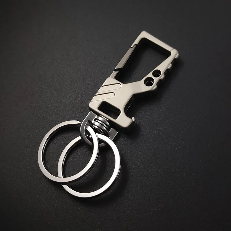 Hot Selling Multifunctional Men's Key Chain Metal Belt Clip Anti Loss Buckle Keychain Accessories Keychain Bottle Opener Pendant