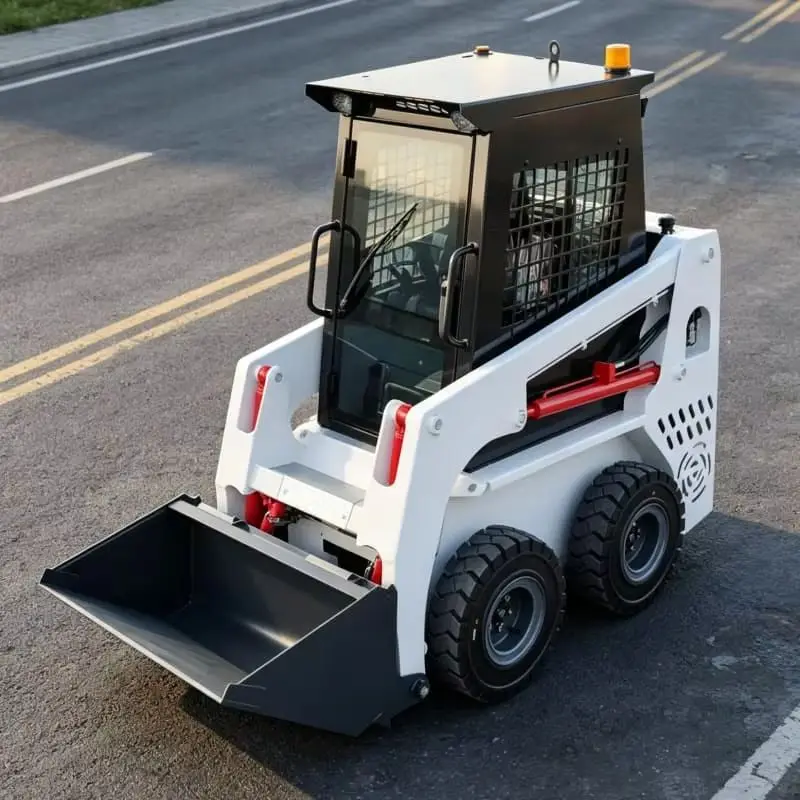 Customized Hot-selling Ride-on Skid Steer Loader, All-working-condition Multifunctional Skid Steer Machine