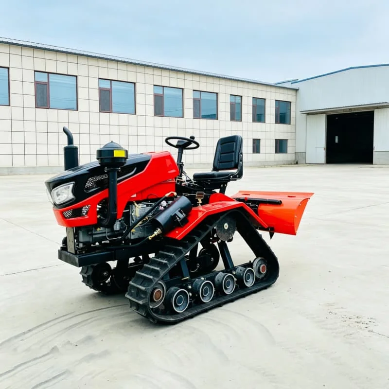 Customized High‑efficiency Land Preparation & Plowing Machine, Hot‑selling Crawler Tractor Micro Tiller, Upgraded Crawler Rotary