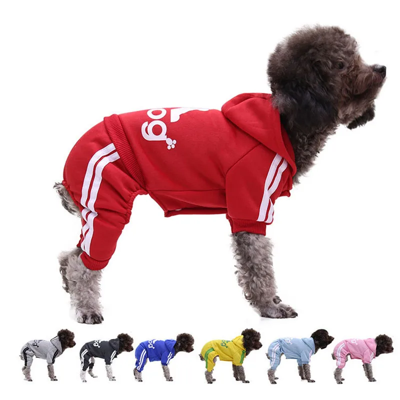 New Sport Dog Clothes Warm Four - Legged Puppy Sweater for Small to Medium Pet Dogs, Perfect for Chihuahuas in Autumn Winter