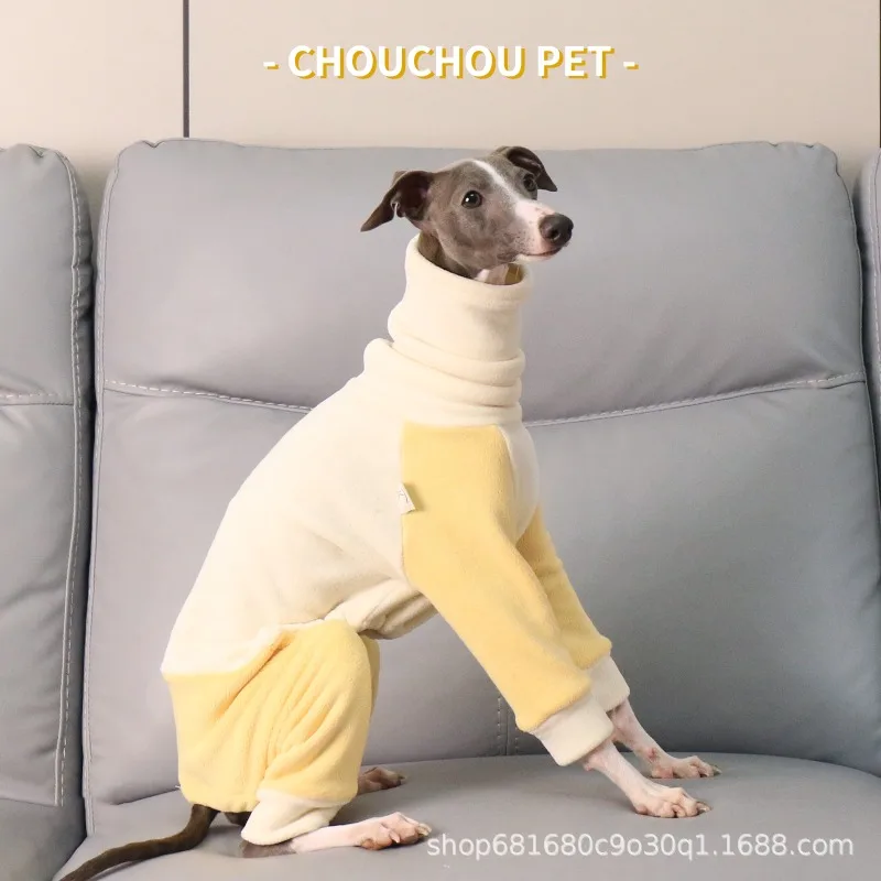 Dog Turtleneck Sweater Thick, Warm Four Legs Full Body Winter Coat for Small Medium Dogs   •