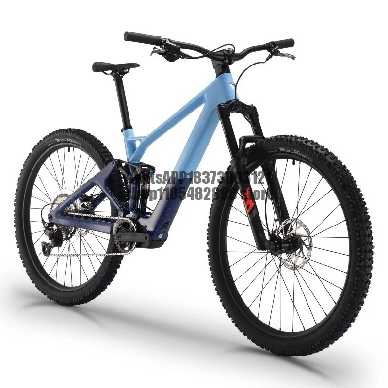 Full Carbon Fiber Mountain Bike Adjustable Air Suspension Fork 12-Speed Off-Road Electric Assist Mountain Bike