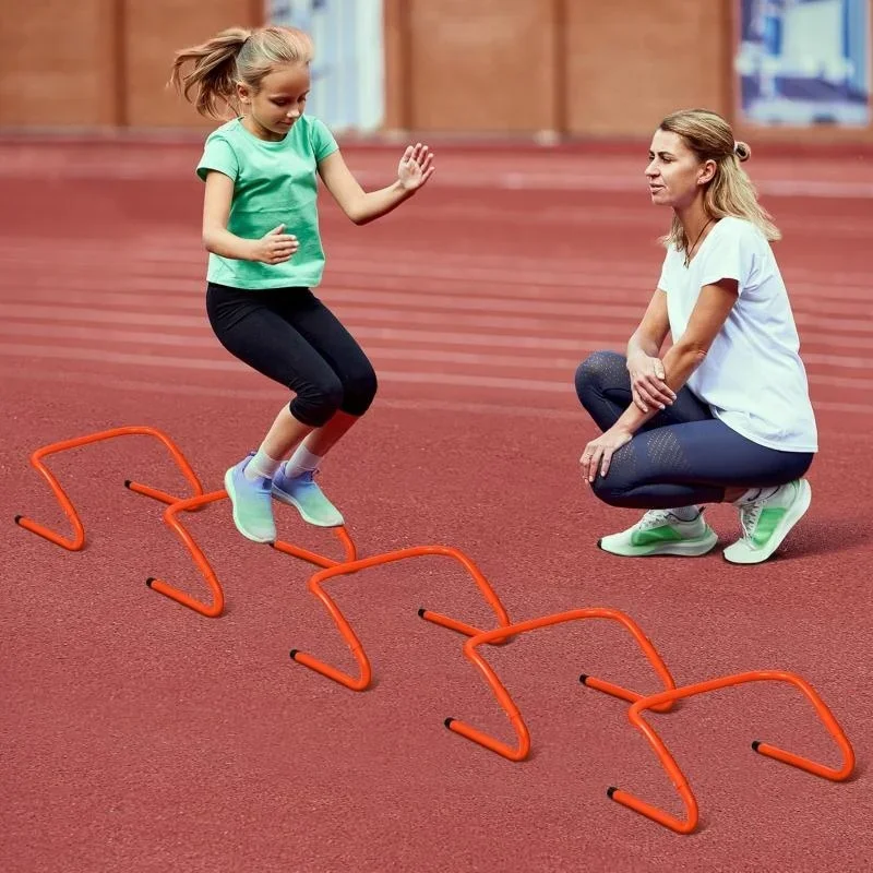 Adjustable Agility Hurdle Ladder Outdoor Football Speed Training Kit with Carry Bag