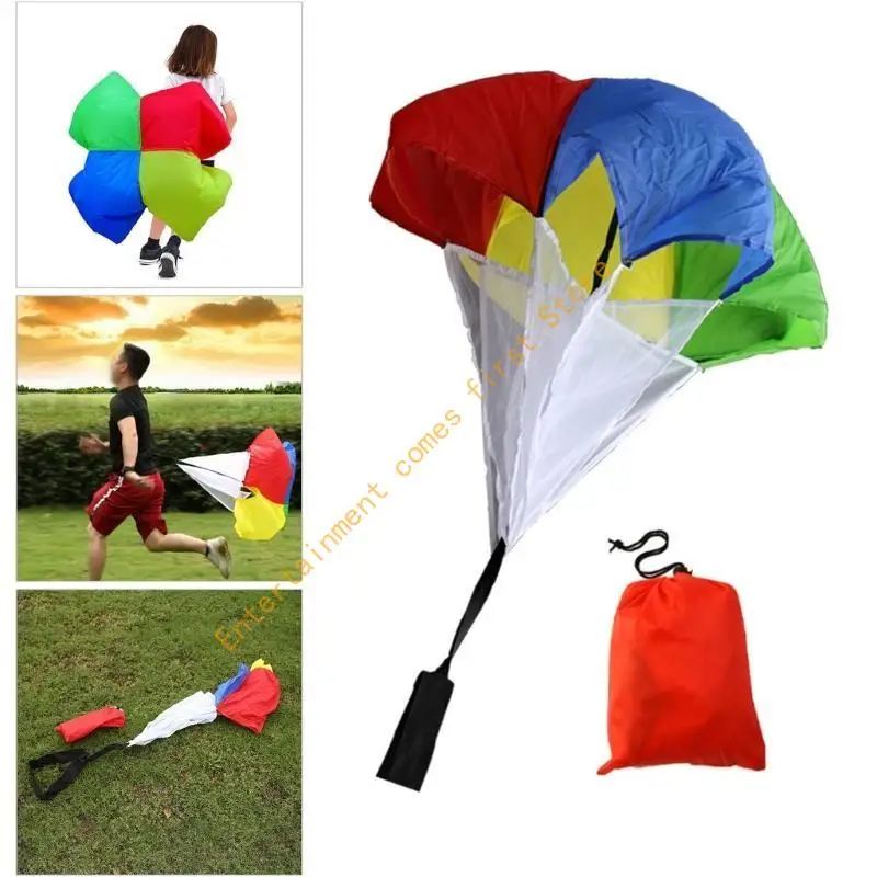 Running Parachutes Speed Parachutes Resistance Parachutes Speed Training Parachutes Adjusted Strap Running Sprint Chutes 55KD