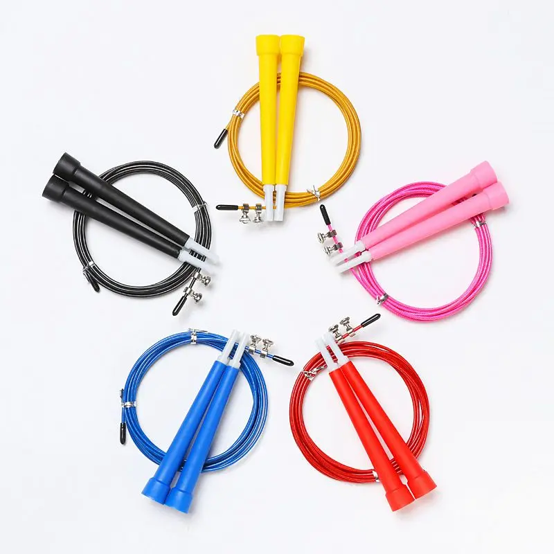 10 pieces Plastic Kids Speed Skipping Rope Crossfit PVC  Adjustable Fitness Muscle Boxing MMA Training