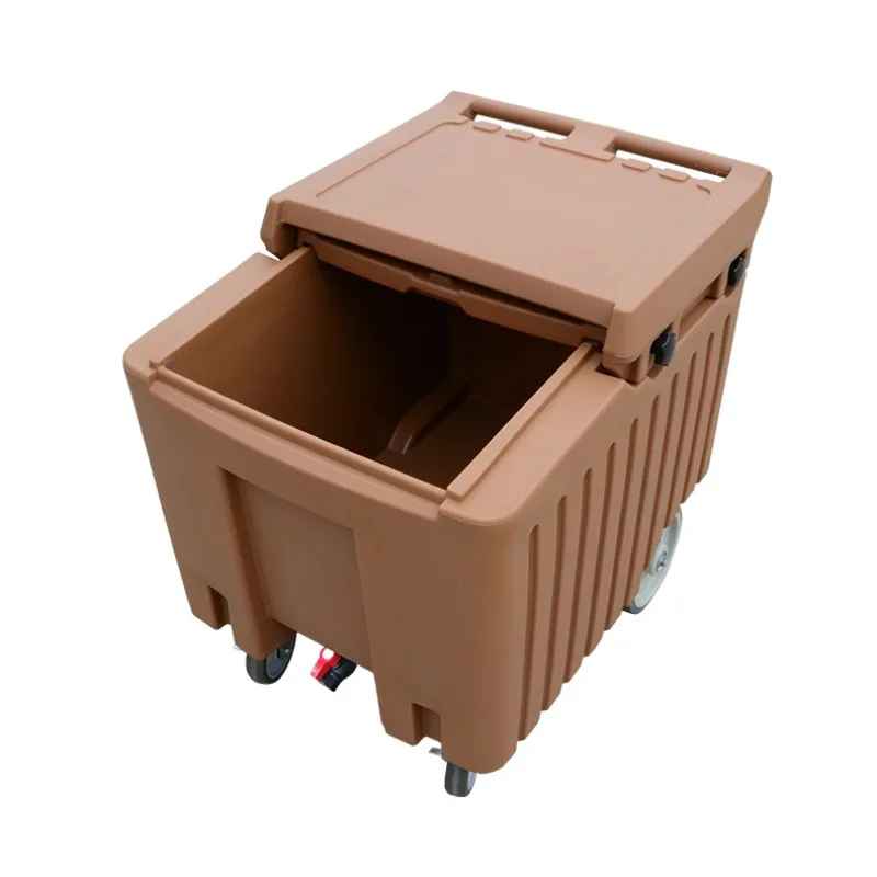 110-Liter large-capacity cable-stayed cover ice truck, outdoor stall in hotel restaurant