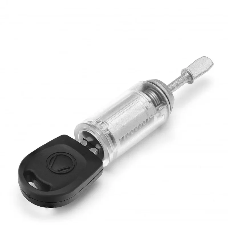 1Pcs Excellent Quality Transparent Visible Cutaway Clear HU66 Car Practice Lock Cylinder Auto Tools for V(W)