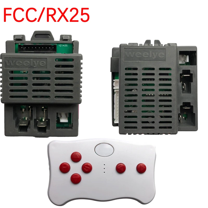 Weelye 6V 12V RX25 FCC children's electric ride on toy car 2.4G Bluetooth receiver control box motherboard chip unit replacement
