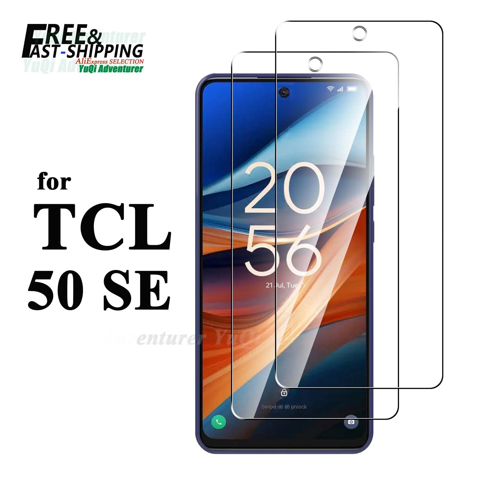 Screen Protector For TCL 50 SE Tempered Glass HD Crystal High Aluminum  9H Case Friendly