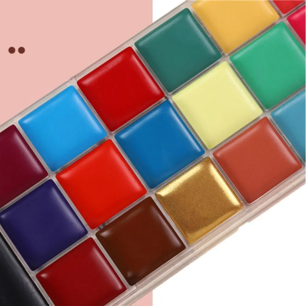 Multicolour Body Face Painting Kit Colorful Waterproof Body Art Painting Clown Easy To Clean Face Painting Palette Cosplay