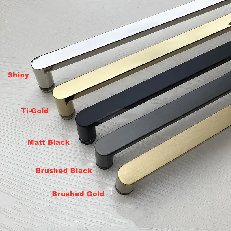 304 Stainless Steel Single Side Bathroom Shower Room Glass Door Handle Sliding Door Handle Brushed Black Titanium Gold(SJ-3209)