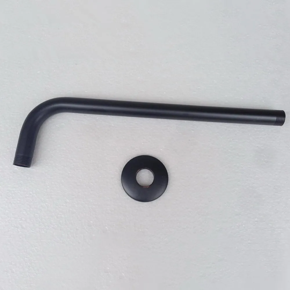 Black Oil Rubbed Brass Wall Shower Head Extension Pipe - 12