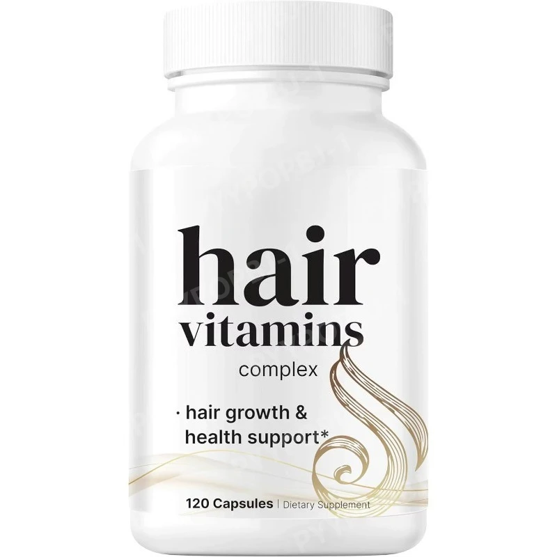 Hair Growth Vitamins for Women Men 120 Capsules 14-in-1 Formula with Biotin Collagen Keratin Saw Palmetto More Thicker Fuller