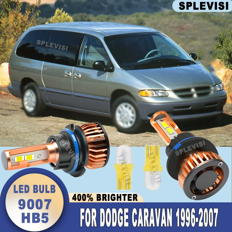 15000LM/Bulb 6000K White Save Energy & See More LED HEADLIGHT For Dodge Caravan 1996 1997 1998 1999 2000 2001 2002 2003-2007