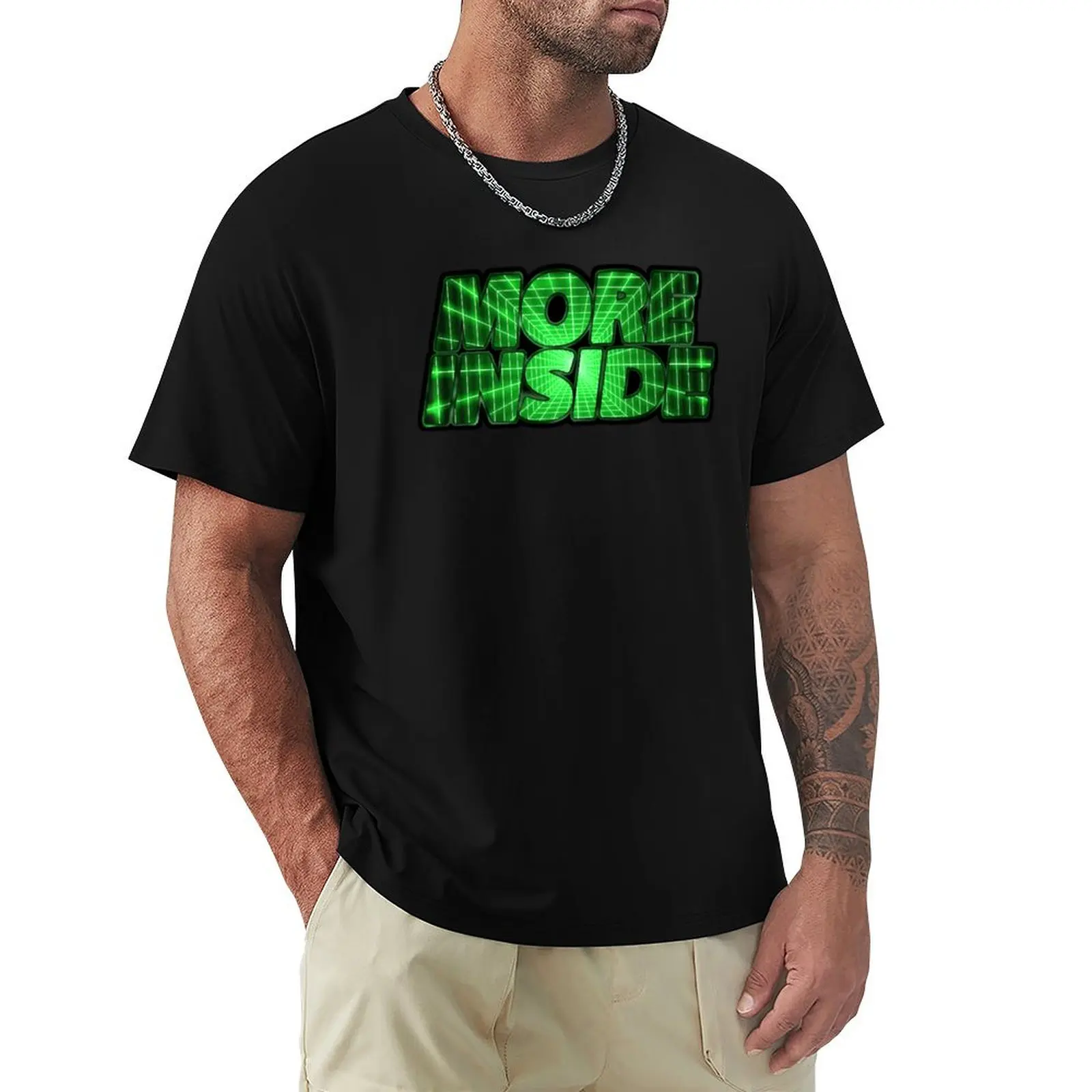 More Inside than you see on the outside T-Shirt Basic Simple Design Short Sleeve Shirt