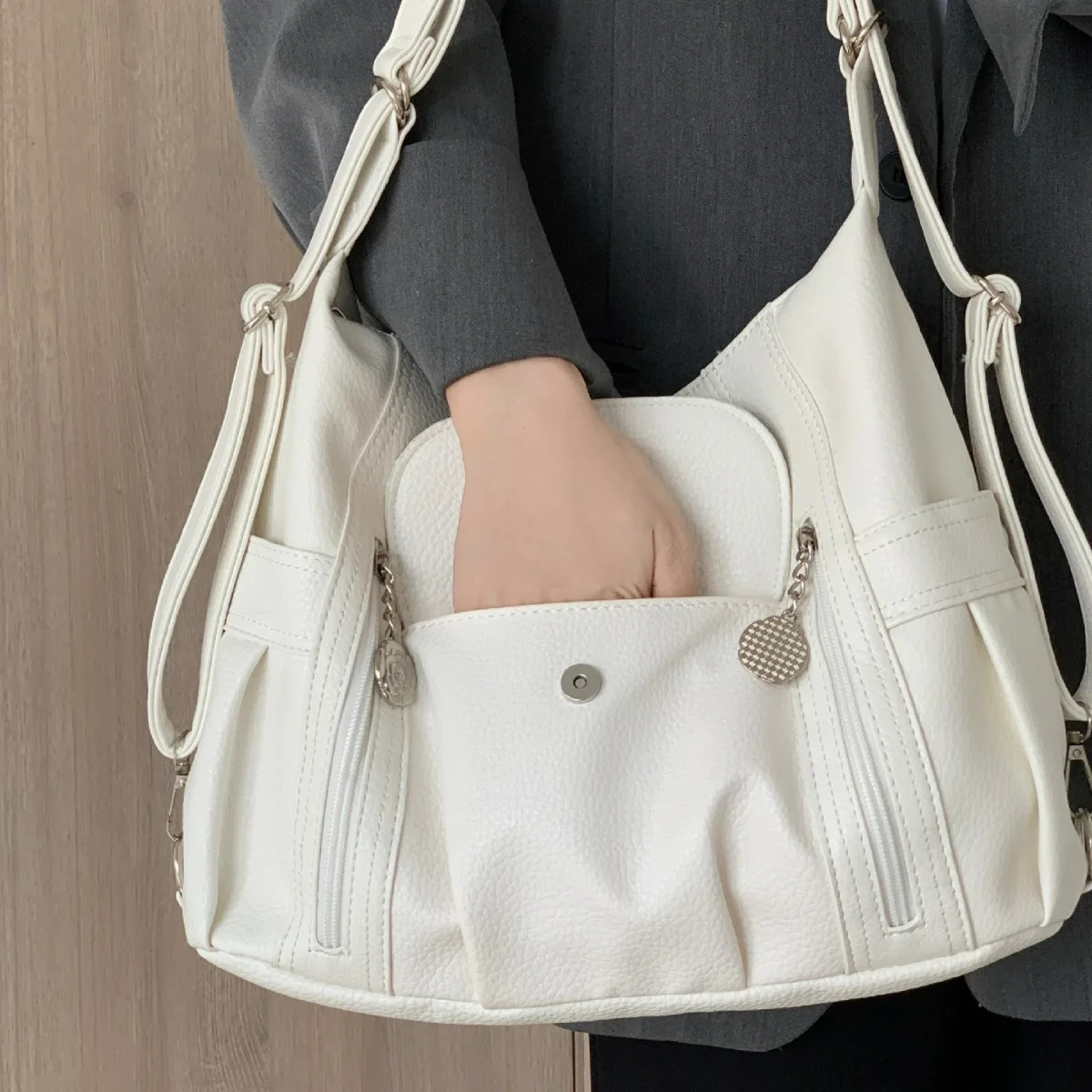 Women's Nice Bag Fashion Korean Version Student Travel Bolso Grandebag Single Shoulder Straddle Large Capacity New In Handbag