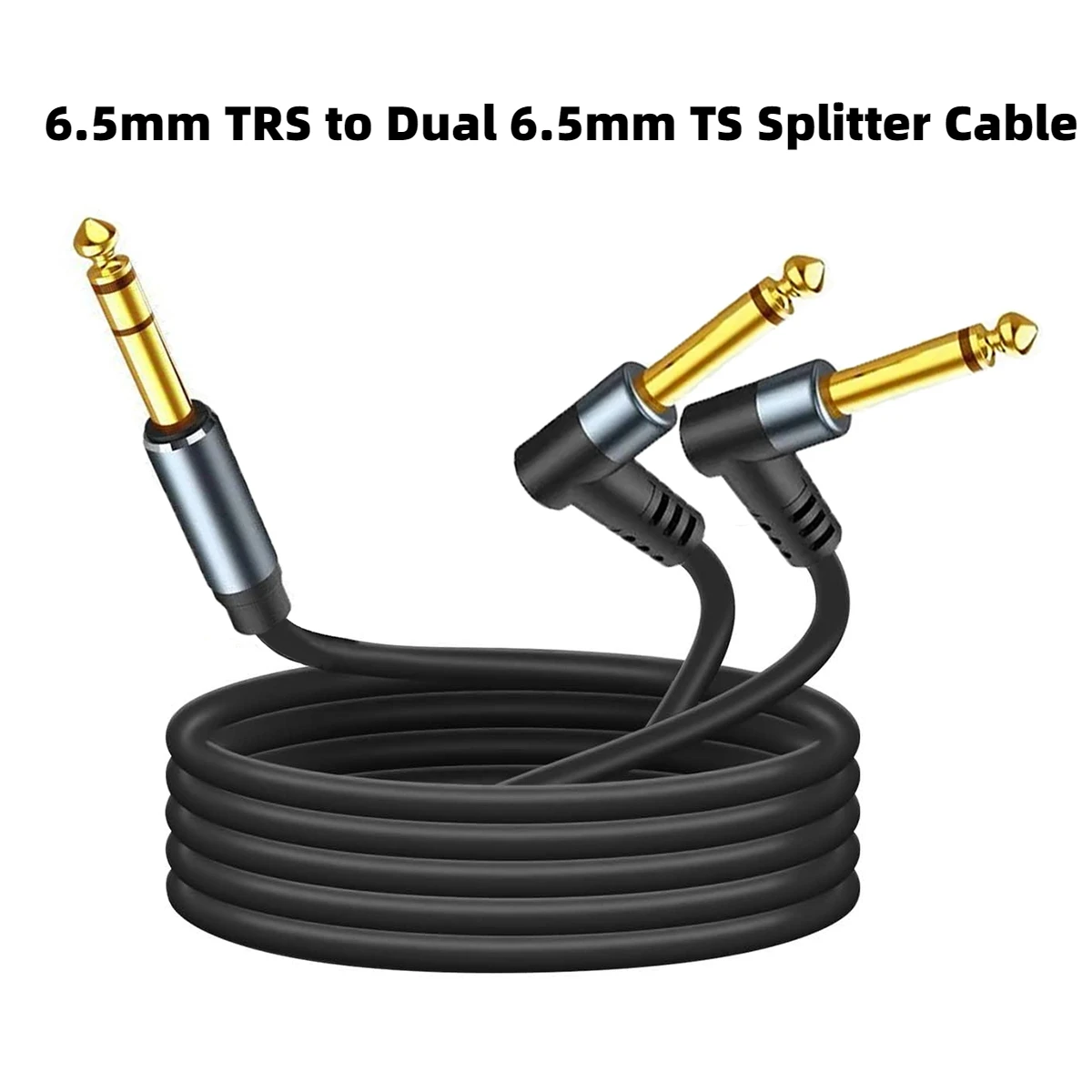 6.5mm 1/4 inch TRS Stereo To Dual 1/4