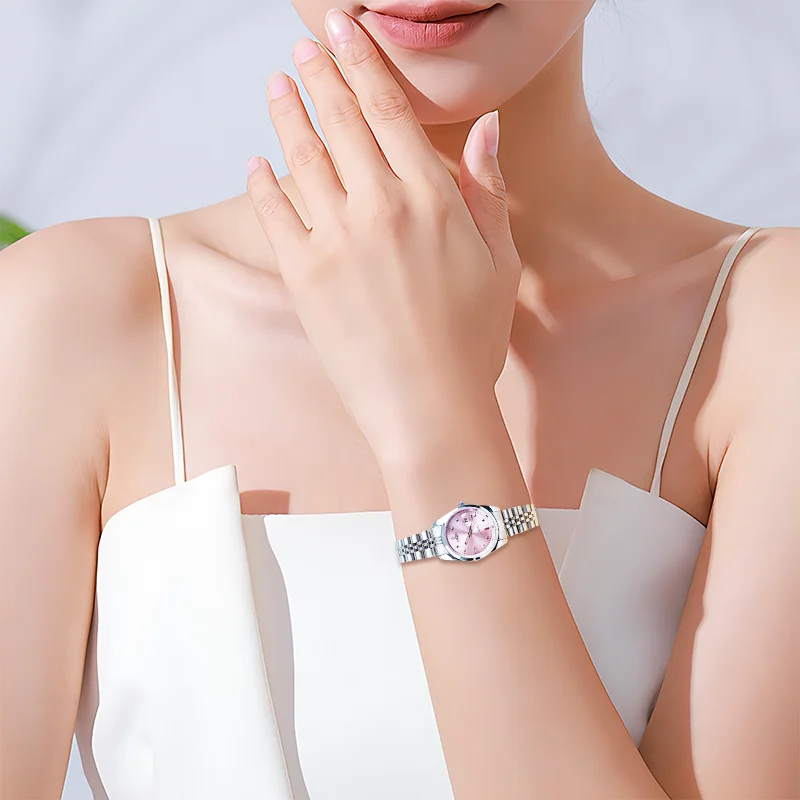 SUNMATE Genuine Women's Watches, Stylish and Simple Watches, Butterfly Buckle Quartz Watches, Luxury Women's Watches