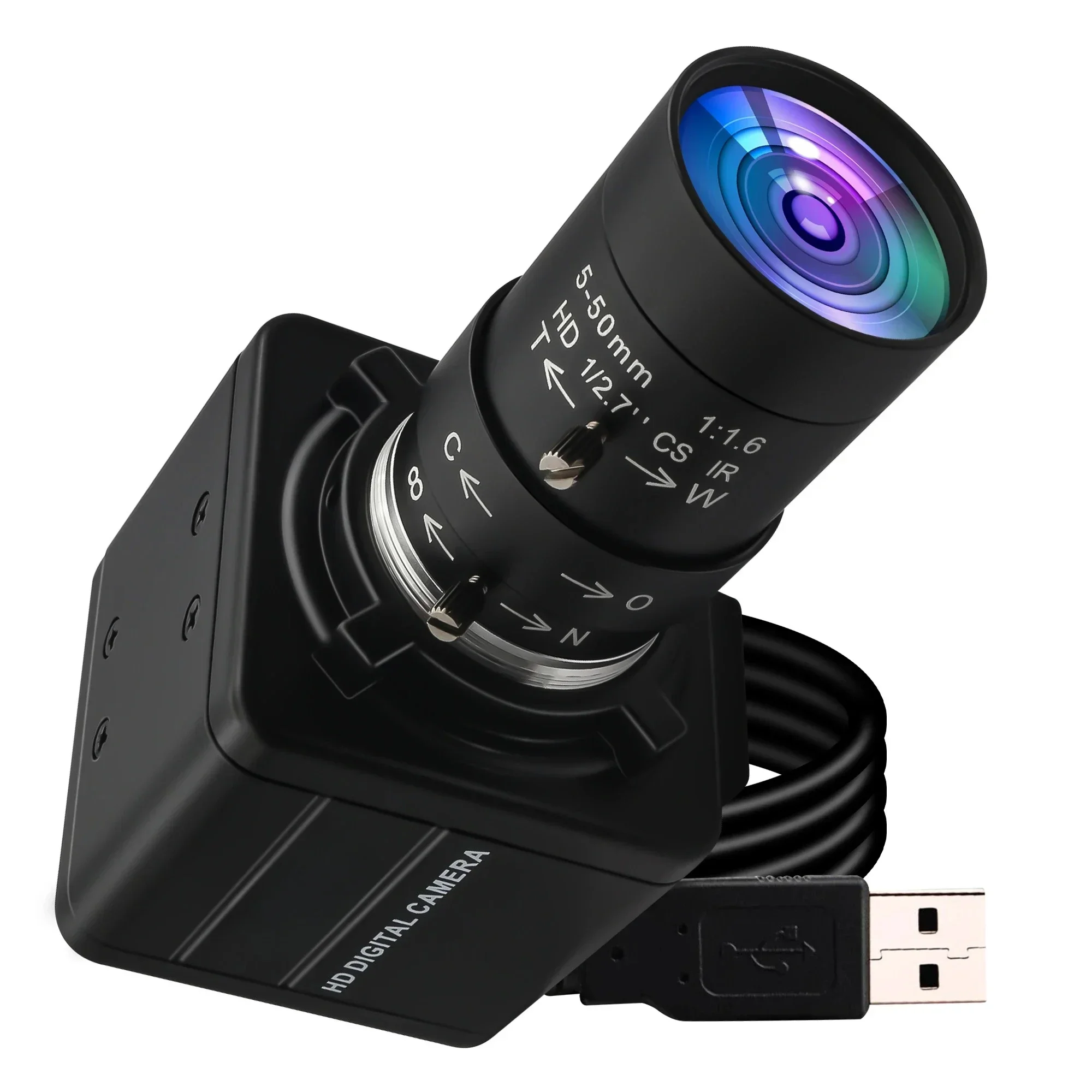 IMX291 USB 3.0 Mini Webcam MJPEG 50fps 2MP High Speed PC Computer 1080P USB Camera with Manual Zoom Varifocal CS Lens