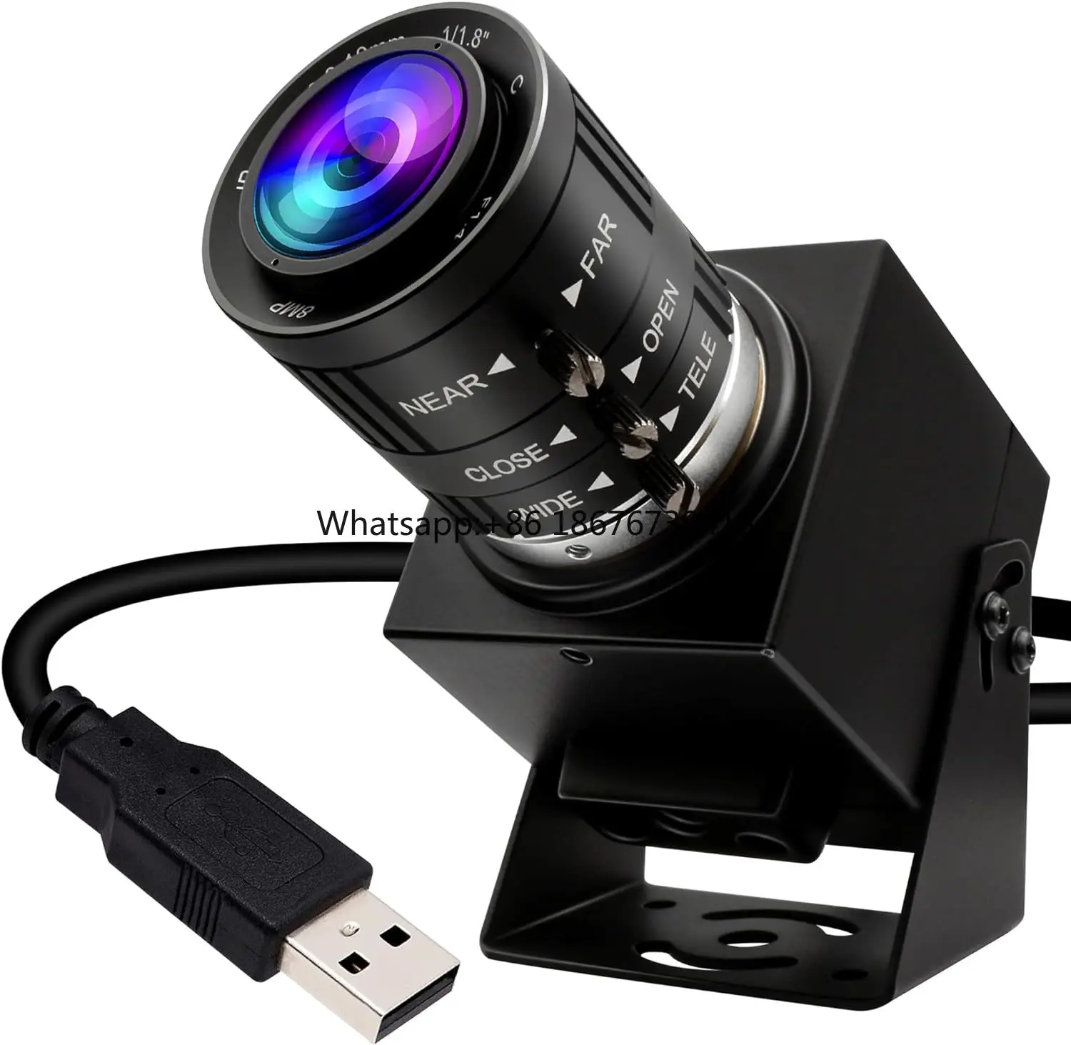 48mp USB Webcam CS 3.6-10mm Varifocal 3X Manual Zoom USB Camera High Speed 4K 30FPS USB Video Camera.