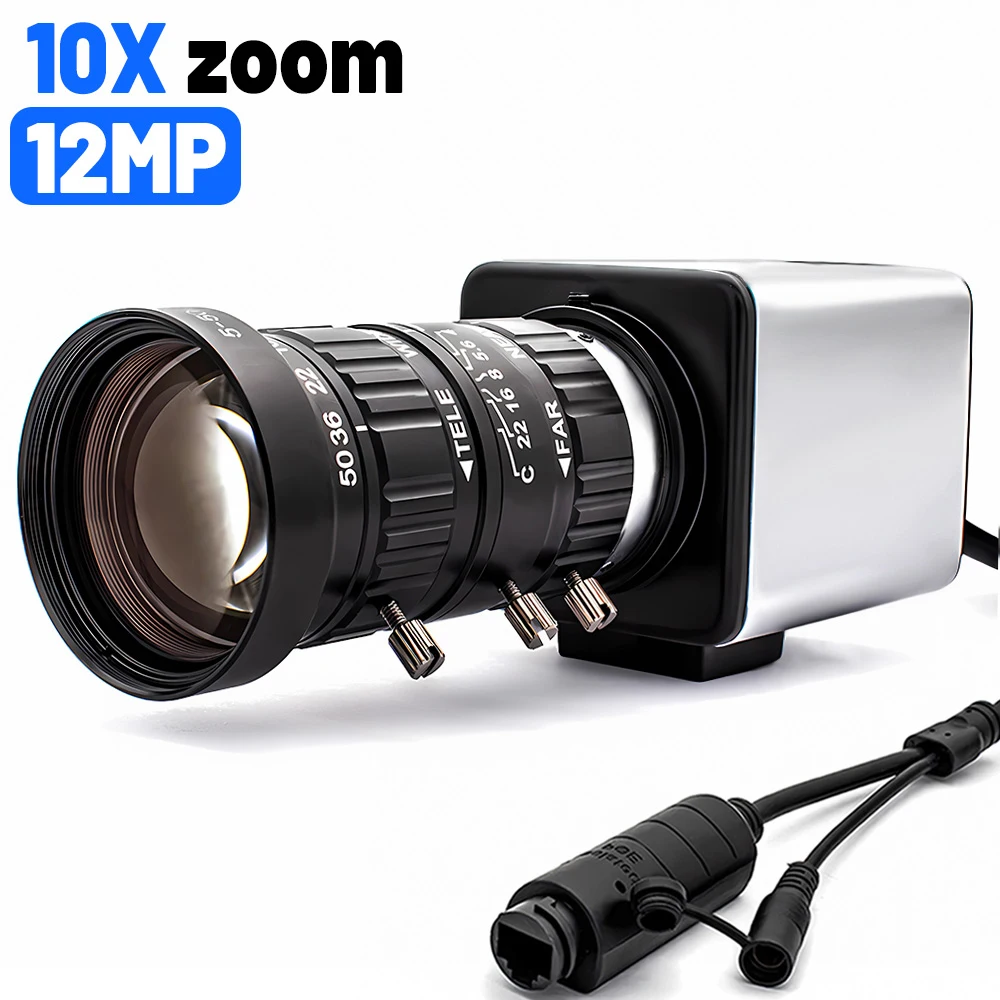 12MP Webcam Manual Varifocal Lens Indoor 1/2.49
