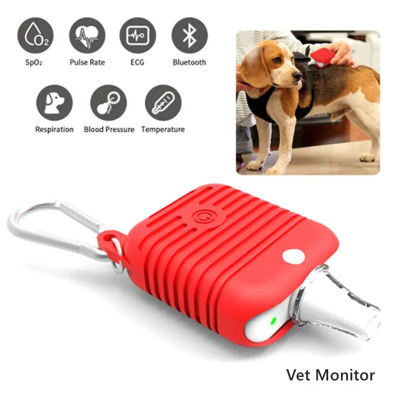 BERRY Bluetooth VET Veterinary Pulse Oximeter Vet Smart Wear SPO2 Pulse Rate ECG Pet Monitor IOS APP