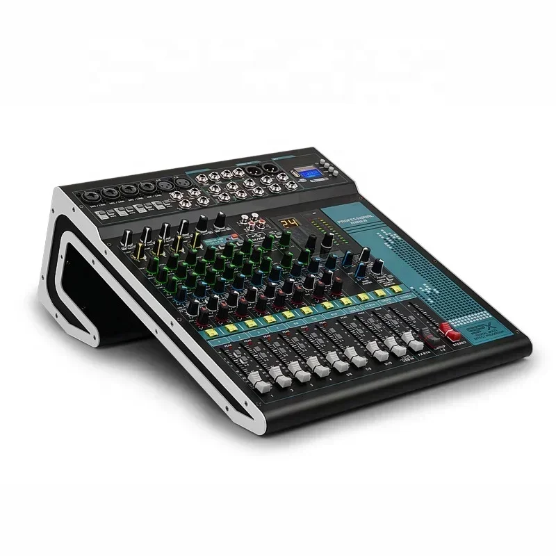 Hot Selling High Quality 12 Channel Professional Audio Video Digital Speaker Console With Reverb Output Controller Dj Karaoke