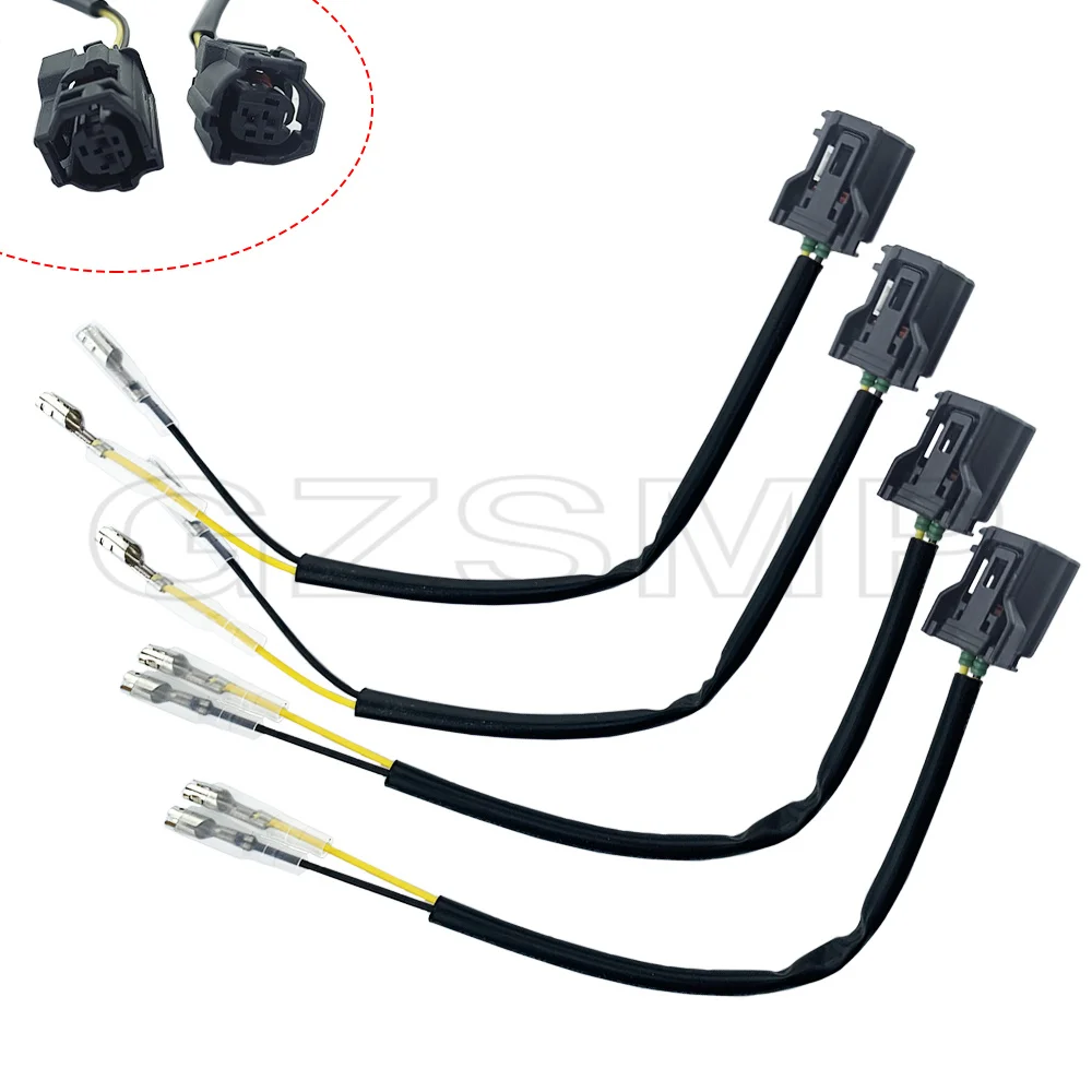 Turn Signal Wiring Connectors Plug Adapters Fit for YAMAHA MT-03 MT-09 MT-25 2021-2022 XSR 700 XSR 900 YZF R6 R1 OEM Indicator