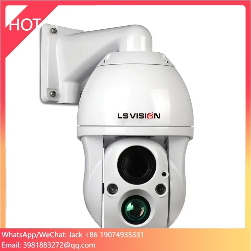 LS VISION Outdoor Security Surveillance IP Camera 4MP/8MP with Built-In Siren and Micro SD Card Storage Options Network Camera