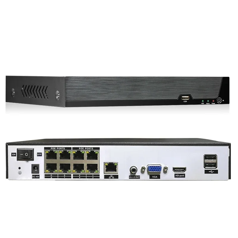 Home Surveillance CCTV Camera System 4ch 8ch Nvr Kit Outdoor 4K HD 8 Channel Cameras Security Video Camera Kit