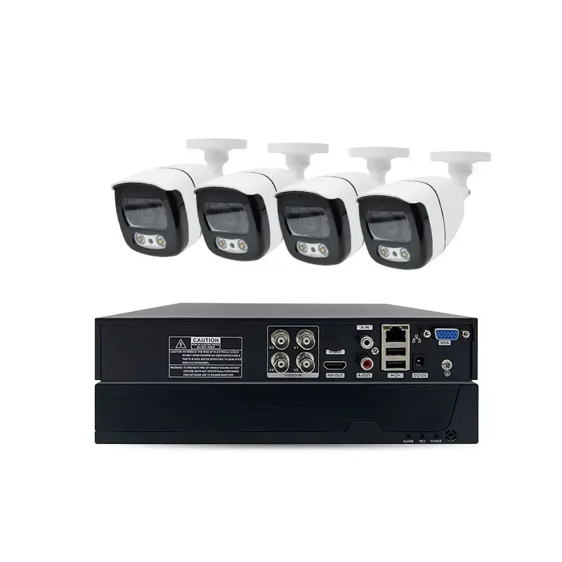 5MP Outdoor Dome AHD DVR 4 Channel IP Home Analog CCTV Camera Set Kit Surveil System  Security Camera System