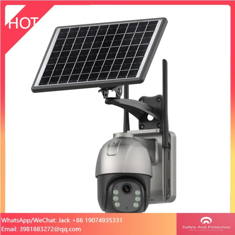 Outdoor Street Light Wireless Cctv Surveillance Solar System AOV Smart AI Wifi 4g Security Battery Camera PTZ With Sim Card Slot