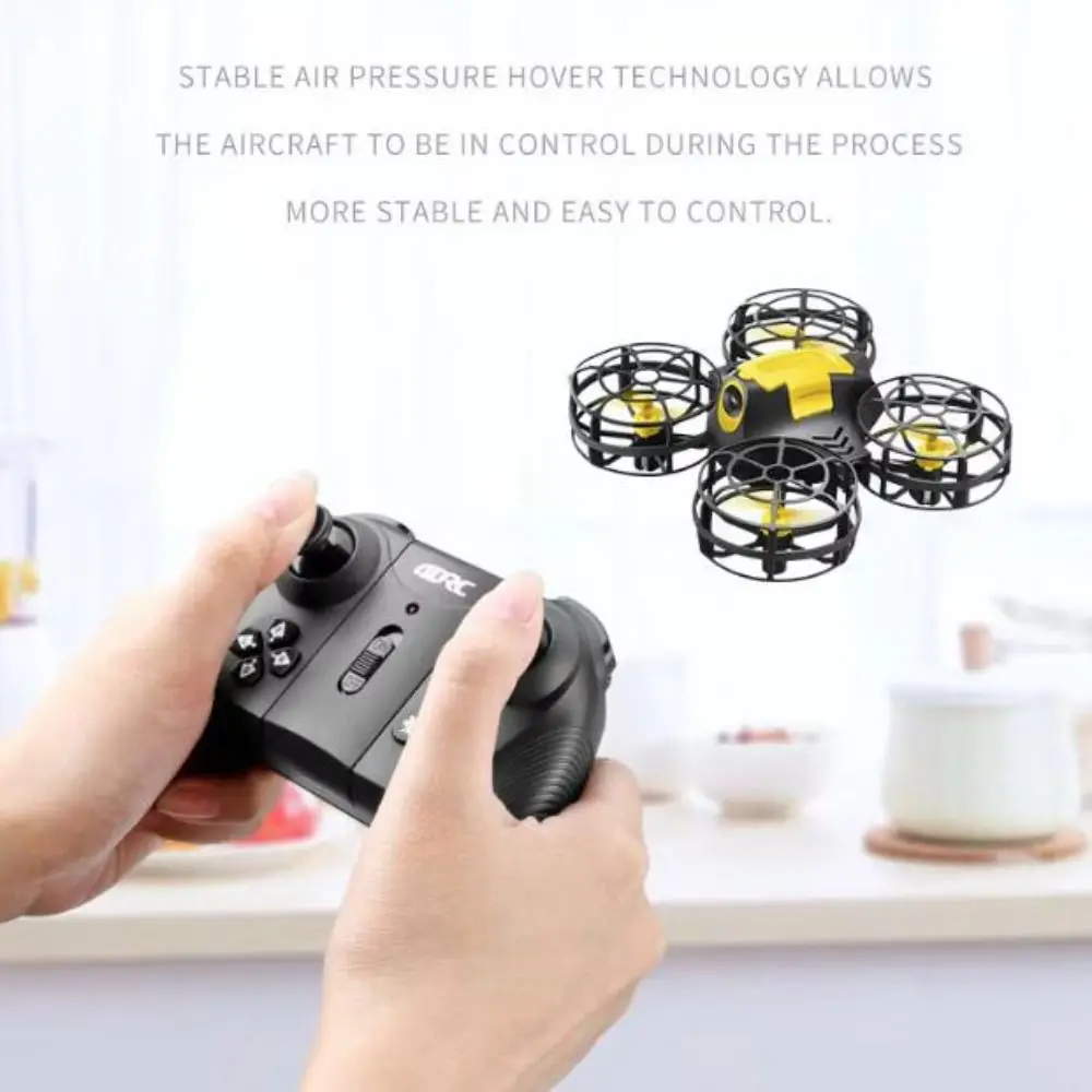 Flying Mini Remote Control Airplane Rechargeable With Light Rotation Remote Control Plane Portable 360° Rotation