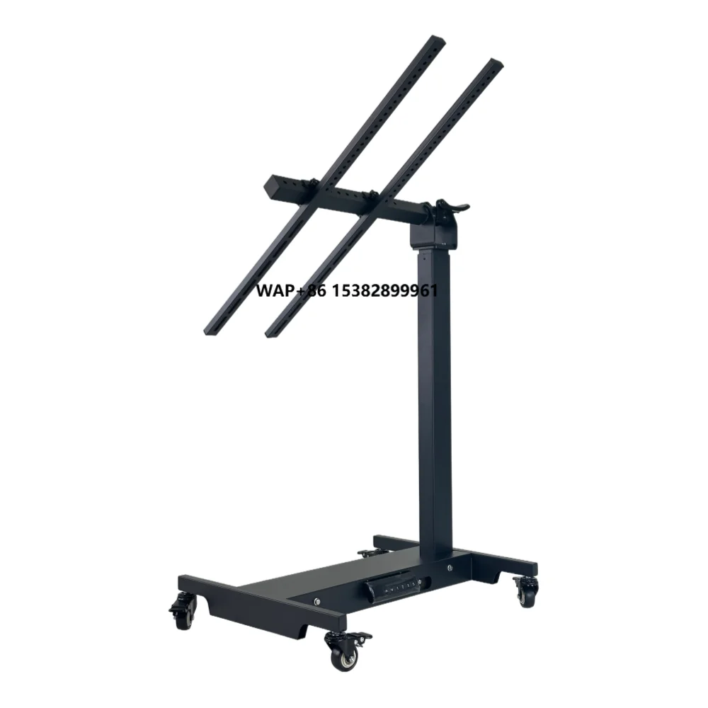 Adjustable Electric Driving Floor Stand for Red Light Therapy Panel 360 Rotation 90-138cm Height Adjustment Horizontal Body