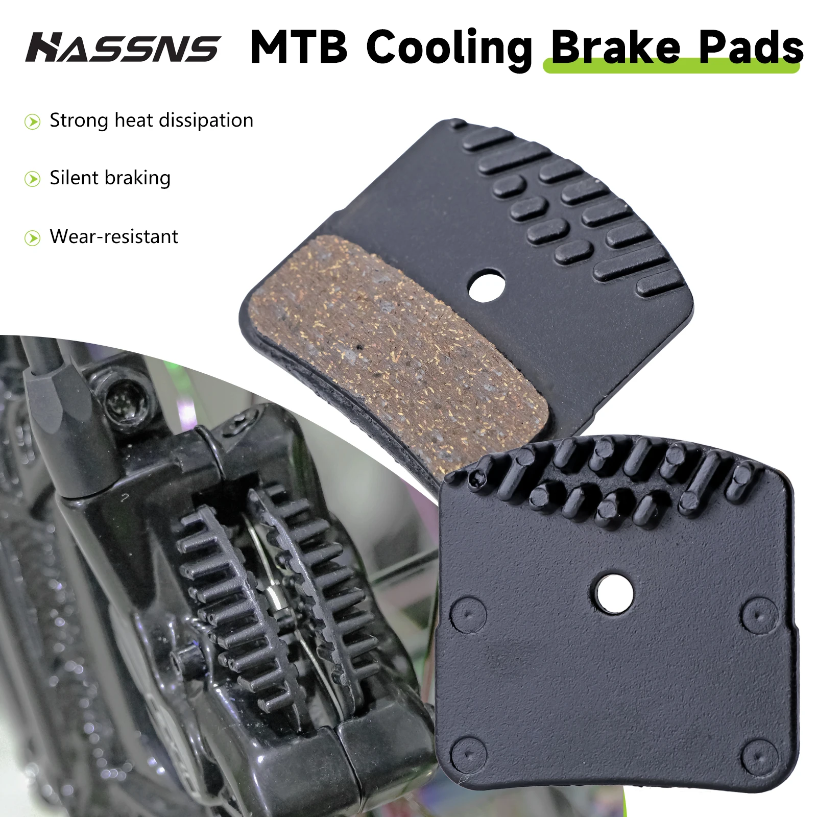 HASSNS E4 Bicycle Brake Pads Mtb Brake Pad For Mountain Bike Shoes Hydraulic Disc Brake 4 Pistons Shoe Cycling Accesories