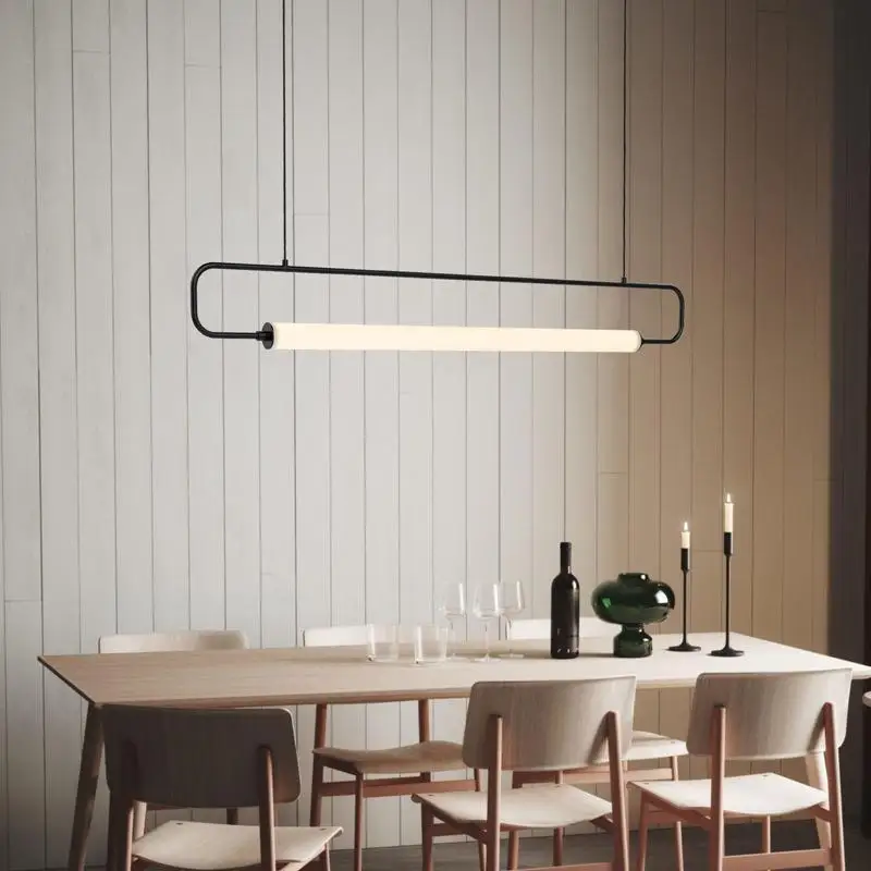 Modern Minimalist Designer Acrylic Chandelier for Kitchen Island Dining Room Dining Tables Pendant Lamp Indoor Lighting Fixture