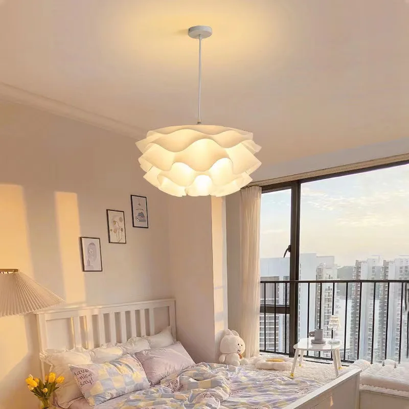 Nordic Bedroom Chandelier Light Modern Creative Flower Living Room Clothing Store Girl Children's Room Pineapple Pendant Lamp