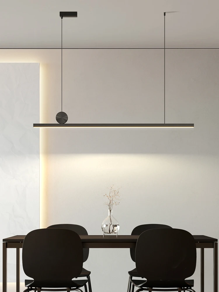 LED Restaurant Chandelier Modern Minimalist Kitchen Ceiling Light Dining Table Pendent Lamp Bar Pendant Light Indoor Lighting