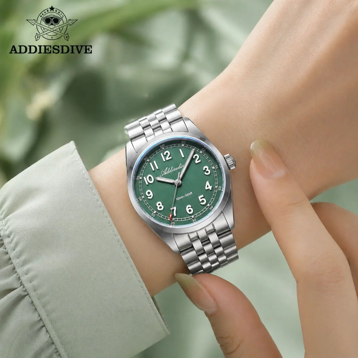ADDIESDIVE Watches for Women Sapphire Glass 36MM BGW9 Super Luminous 10Bar Waterproof Women's Quartz Watch Elegant Wristwatches