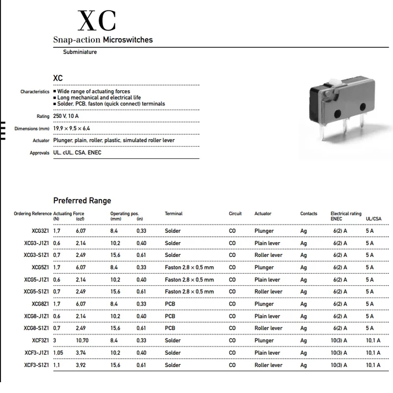 1PCS/LOTS 100% German XCG8-81-S1Z1 Micro Switch 3-Foot with Roller Swing Rod Travel Limit