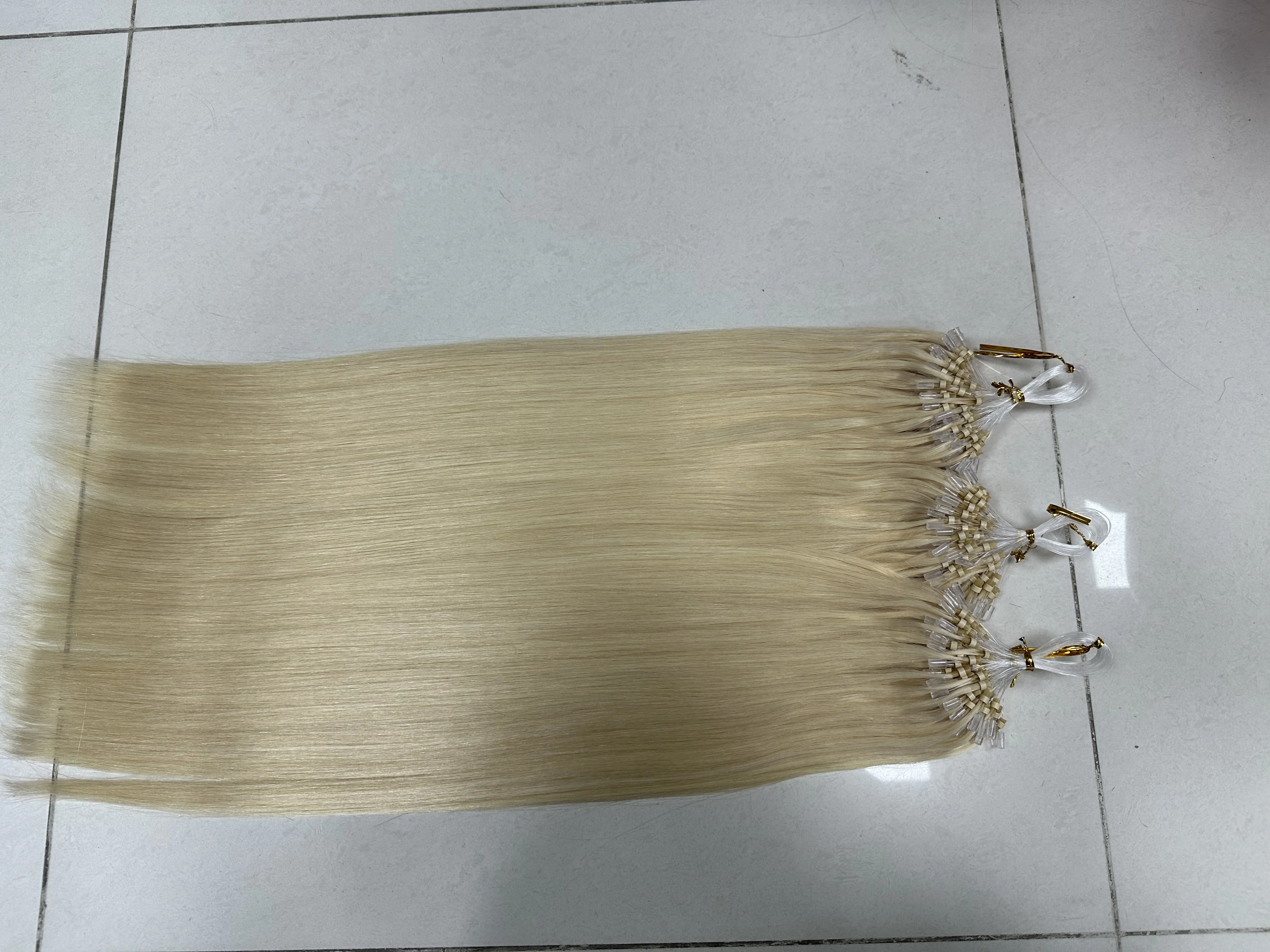 Straight Micro Loop Human Hair Extension High Quality Micro Bead Capsule Keratin Fusion Hair Microlink 100% Human Hair Extension