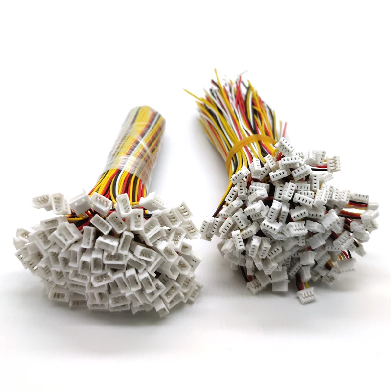 100 Pair Micro JST 1.25 3-Pin Male and Female Connector Plug with Wires Cables