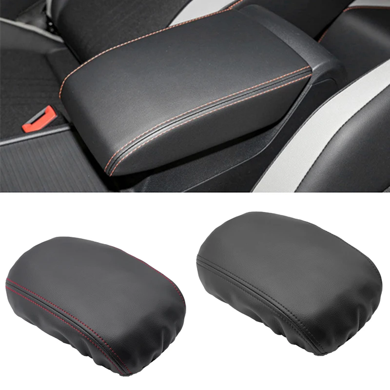 For VW Golf 8 MK8 2020 2021 Car Microfiber Leather Interior Center Console Lid Armrest Box Cover Protective Trim