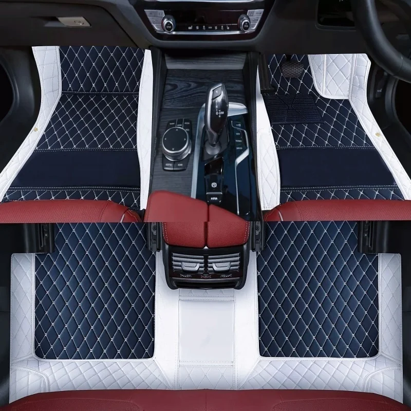 Custom For Peugeot e-2008 P24 Electric SUV 2019-2026 Waterproof PU 3All Weather Car Floor Mats Anti-Slip Accessories LHD/RHD
