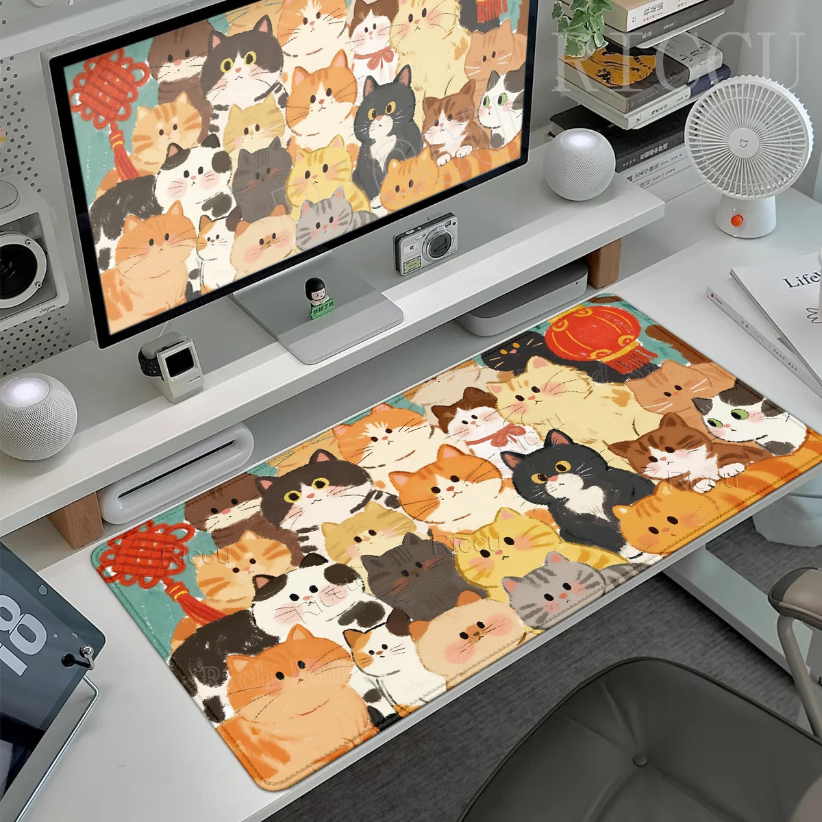 Minimalist Cat And Dog Mouse Pads Extended Kawaii Rugs Gaming Desk Rubber Mats Non-Slip Soft Surface Computer Pad Fast Delivery