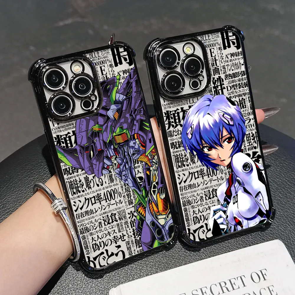 Anime N-Neon G-Genesis Case For iPhone 18 17 16 Pro 15 14 13 Pro Max 11 17 Air 16 E Plus 18Pro Silicone Phone Cover E-Evangelion