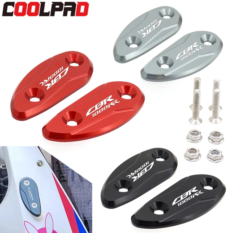 For HONDA CBR 1000 RR CBR1000RR 2008-2024 2016 2015 2014 Motorcycle Mirror Hole Cover Windscreen Driven Mirror Eliminators Cap