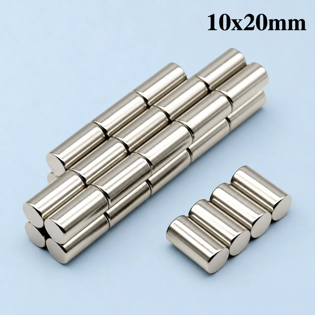 Neodymium Magnet Waterproof Anti Rust Industrial Standard Magnetic Alloy Round Disc 10x20mm for Model Building Workshop Use